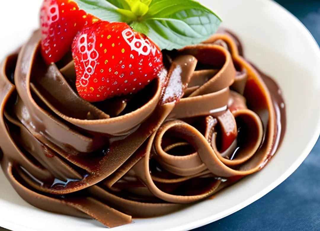Fettuccine Chocolate Shawarma