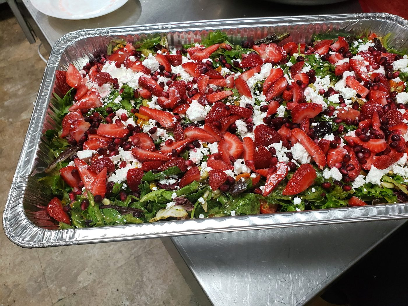 Catering tray close up